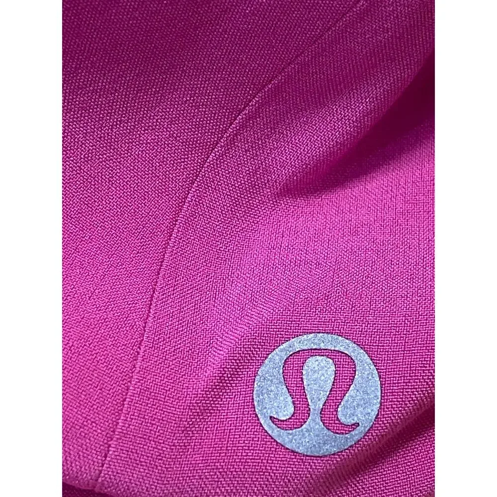 Lululemon Women's Pink Logo Adjustable Strapback Baseball Cap Hat One Size